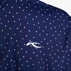 KJUS Girls' Printed Polo S/S Atlanta Blue/White Fashion