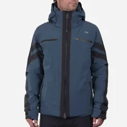 KJUS Men'S All Timer Jacket Petrol Blue/Black Discount