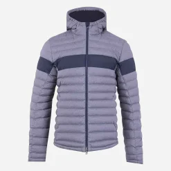 KJUS Men'S Blackcomb Hooded Jacket Steel Grey Melange/Deep Space Sale
