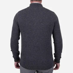 KJUS Men'S Celerina Placket Sweater Iron/Deep Space Shop