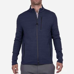 KJUS Men'S Colton Midlayer Jacket Atlanta Blue Melange/Atlanta Blue Fashion