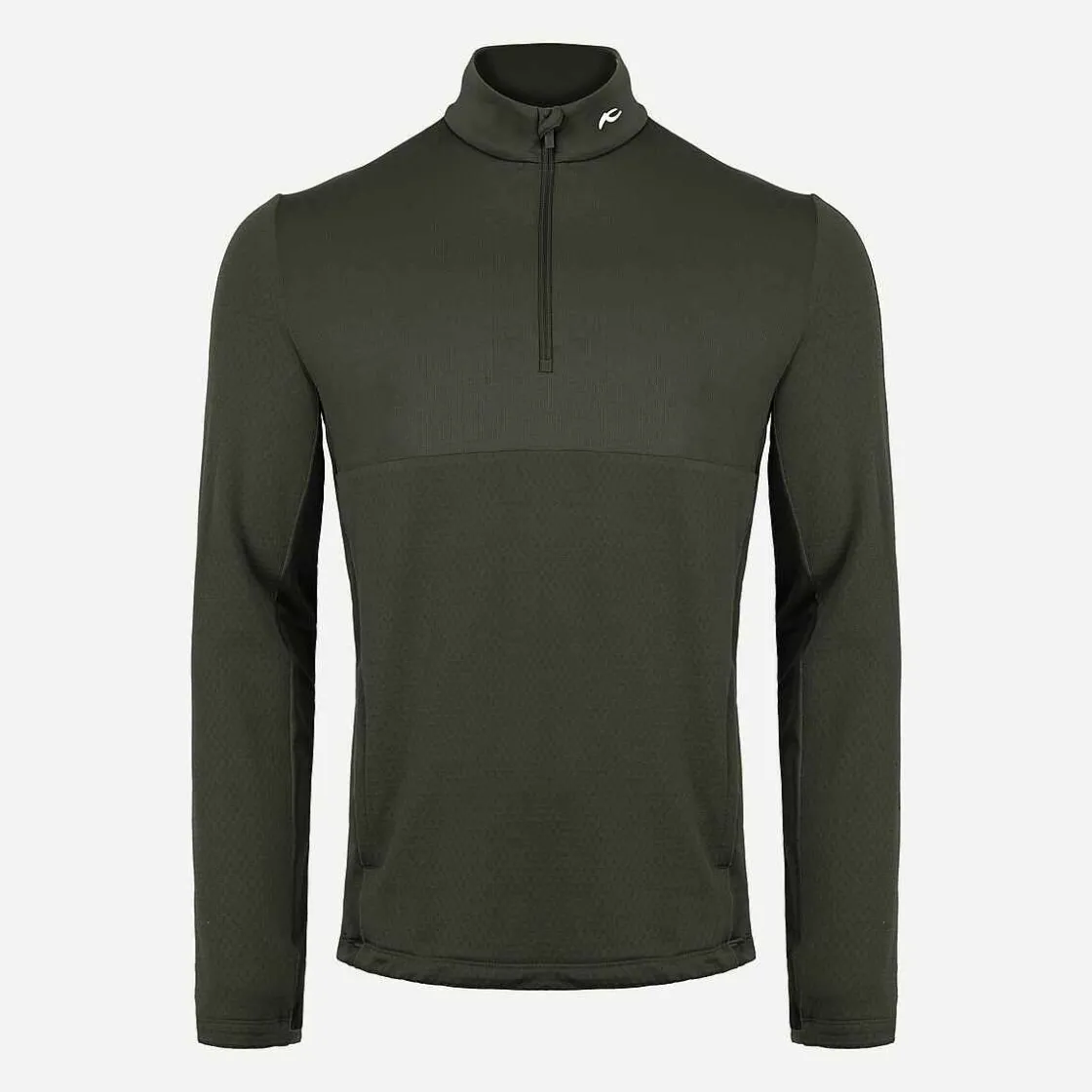 KJUS Men'S David Midlayer Half-Zip Dark Olive Best Sale