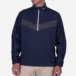 KJUS Men'S Dexter Ii 2.5L Half-Zip Atlanta Blue Melange/Atlanta Blue Online