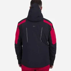 KJUS Men'S Force Jacket Black/Carmine Cheap