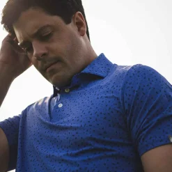 KJUS Men'S Golfer Polo S/S Mykonos/Atlanta Blue Fashion