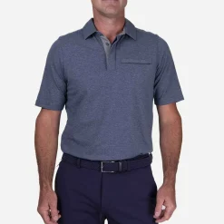 KJUS Men'S Inverness Polo S/S Steel Blue Online