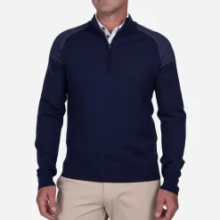 KJUS Men'S Kulm Half-Zip Atlanta Blue Melange Cheap