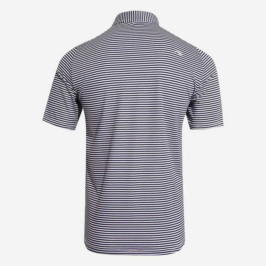KJUS Men'S Lee Stripe Polo S/S White/Atlanta Blue Store