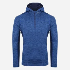 KJUS Men'S Liam Hooded Midlayer Half-Zip Bright Blue Online