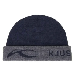 KJUS Men'S Logo Knit Beanie Deep Space/Steel Grey Online