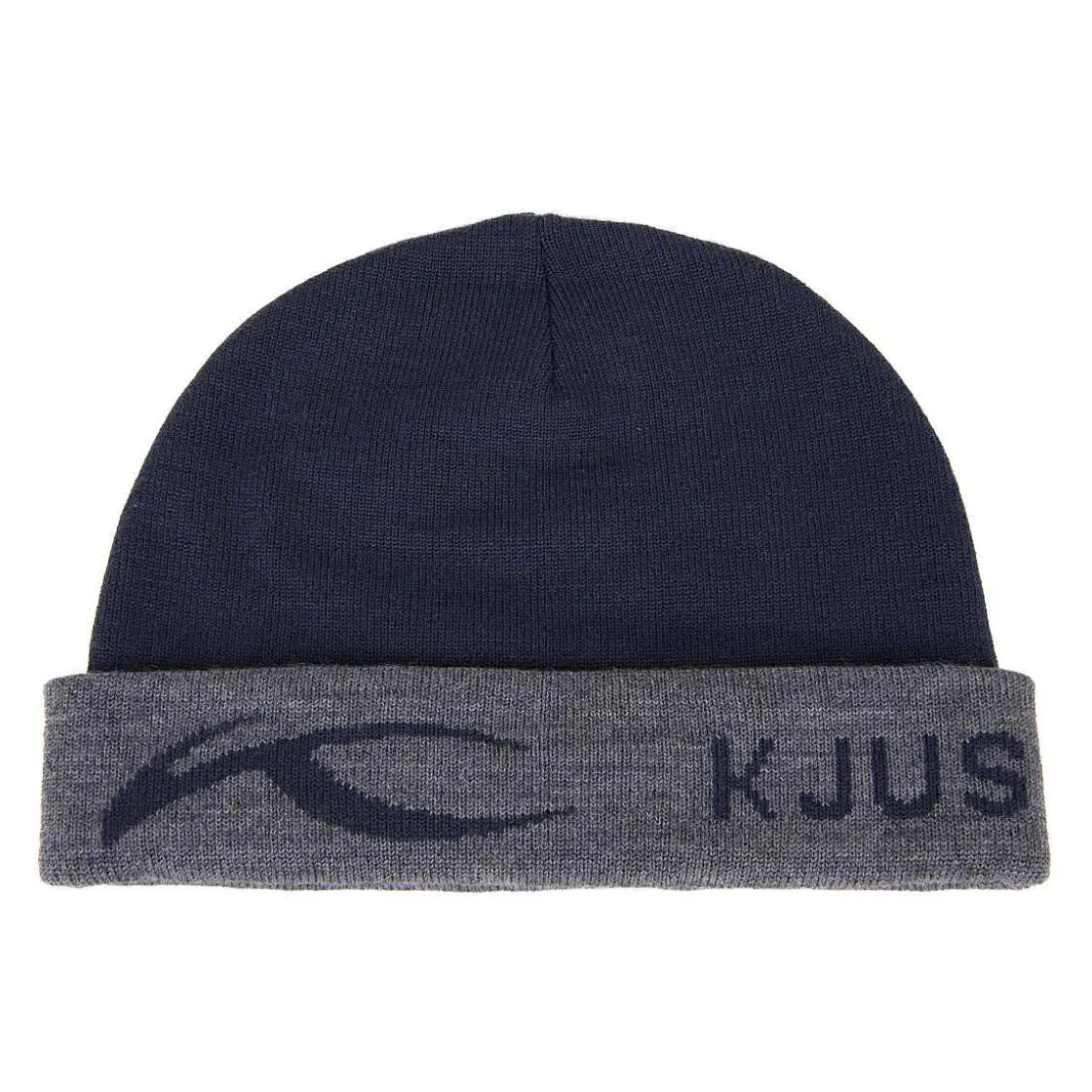 KJUS Men'S Logo Knit Beanie Deep Space/Steel Grey Online