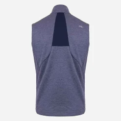 KJUS Men'S Reflection Vest Atlanta Blue Melange/Steel Grey Store