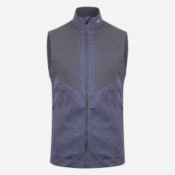KJUS Men'S Reflection Vest Atlanta Blue Melange/Steel Grey Store