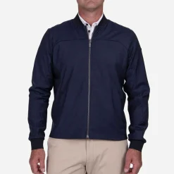KJUS Men'S Rylan Bomber Jacket Deep Space/Steel Blue Shop