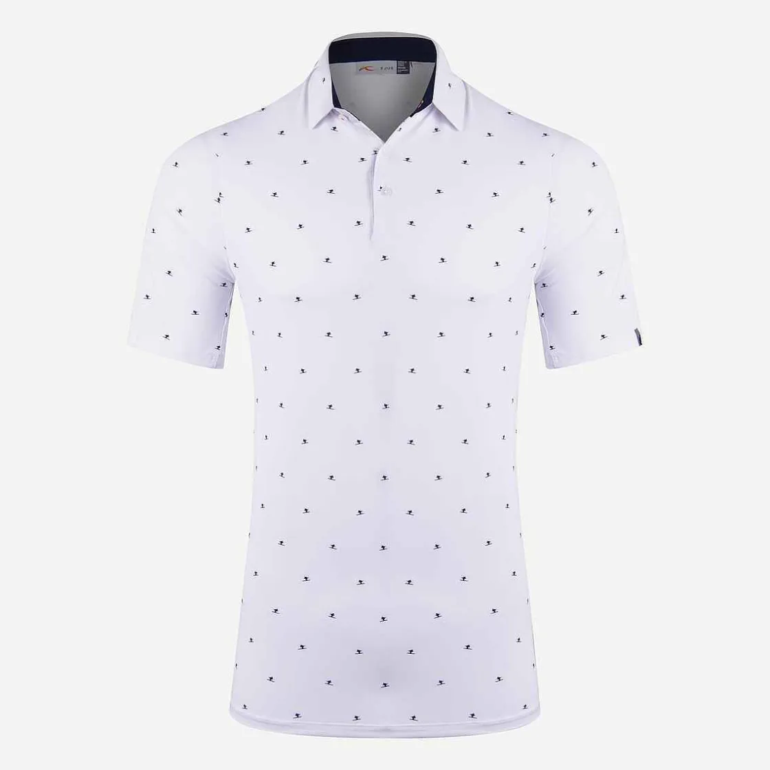 KJUS Men'S Sotto Polo S/S White/Atlanta Blue Online
