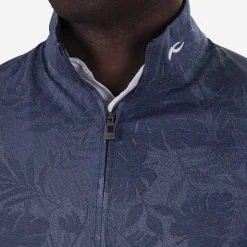 KJUS Men'S Stephen Half-Zip Steel Blue/Atlanta Blue Outlet