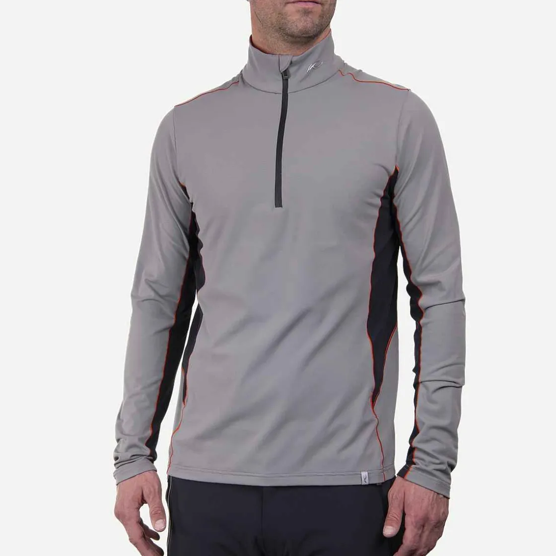 KJUS Men'S Taos Midlayer Half-Zip Pewter Store