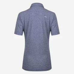 KJUS Women'S Ally Cooling Polo S/S Steel Blue Melange Hot