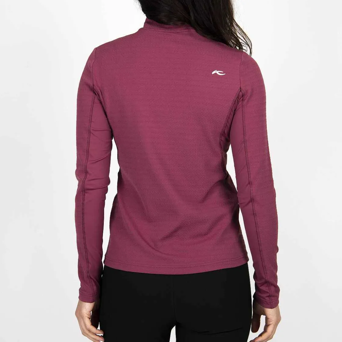 KJUS Women'S Avery Midlayer Half-Zip Red Plum Hot