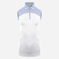 KJUS Women'S Callie Polo S/L White/Crystal Blue Best