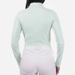 KJUS Women'S Elena Cooling Polo L/S Cucumber Ice Store
