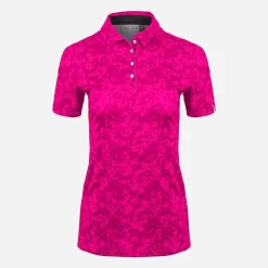 KJUS Women'S Enya Printed Polo S/S Cranberry Sale