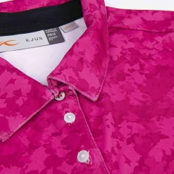 KJUS Women'S Enya Printed Polo S/S Cranberry Sale