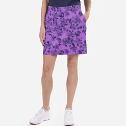 KJUS Women'S Ice Printed Skort (16") Foxglove/Atlanta Blue Shop