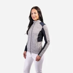 KJUS Women'S Radun Midlayer Jacket White Melange/Deep Space Best Sale