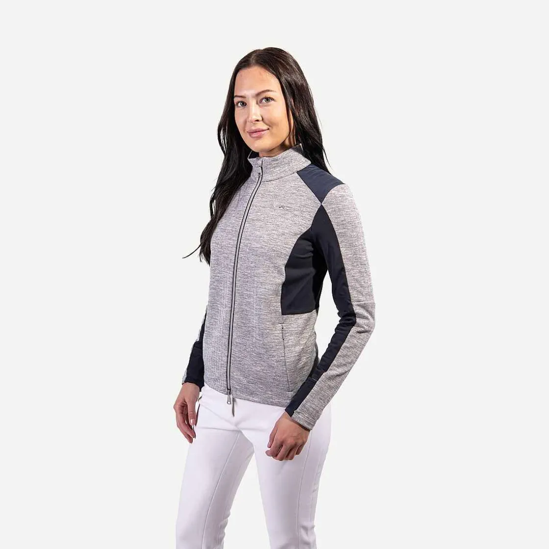 KJUS Women'S Radun Midlayer Jacket White Melange/Deep Space Best Sale