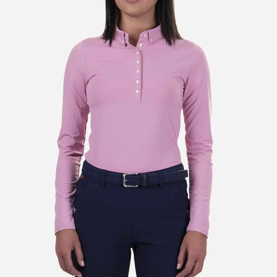 KJUS Women'S Scotscraig Polo L/S Pink Sorbet Online