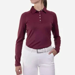 KJUS Women'S Shasta Polo L/S Crimson Cheap
