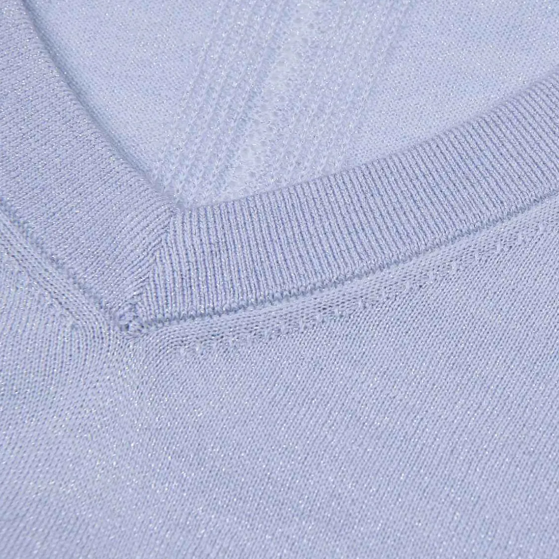 KJUS Women'S Shine V-Neck Sweater Santorini Shop