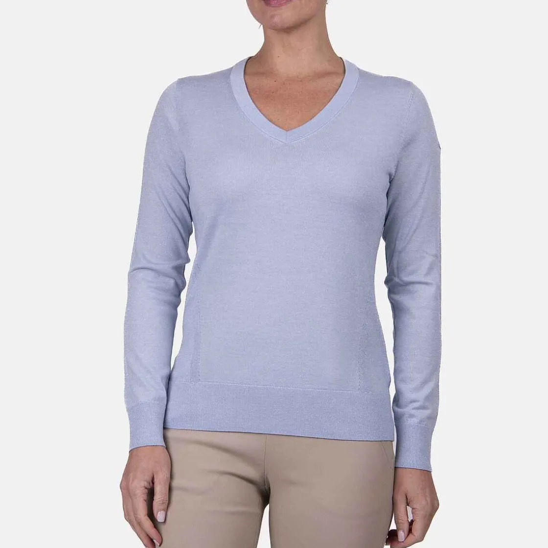 KJUS Women'S Shine V-Neck Sweater Santorini Shop