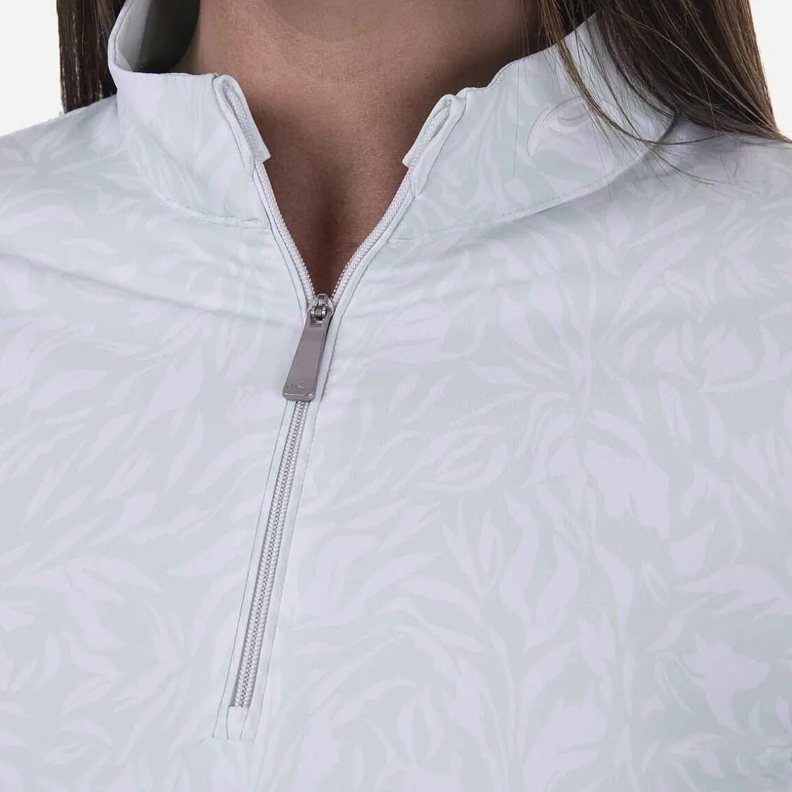 KJUS Women'S Sunshine Printed Half-Zip Cucumber Ice/White Online