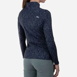KJUS Women'S Sunshine Printed Half-Zip Atlanta Blue/Patina Flash Sale