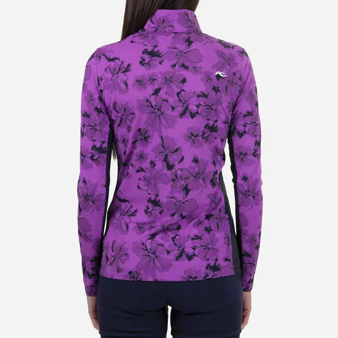 KJUS Women'S Sunshine Printed Half-Zip Foxglove/Atlanta Blue Cheap